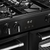 Belling RCA FARMHOUSE 100DF 100cm Dual Fuel Range Cooker - Black Thumbnail