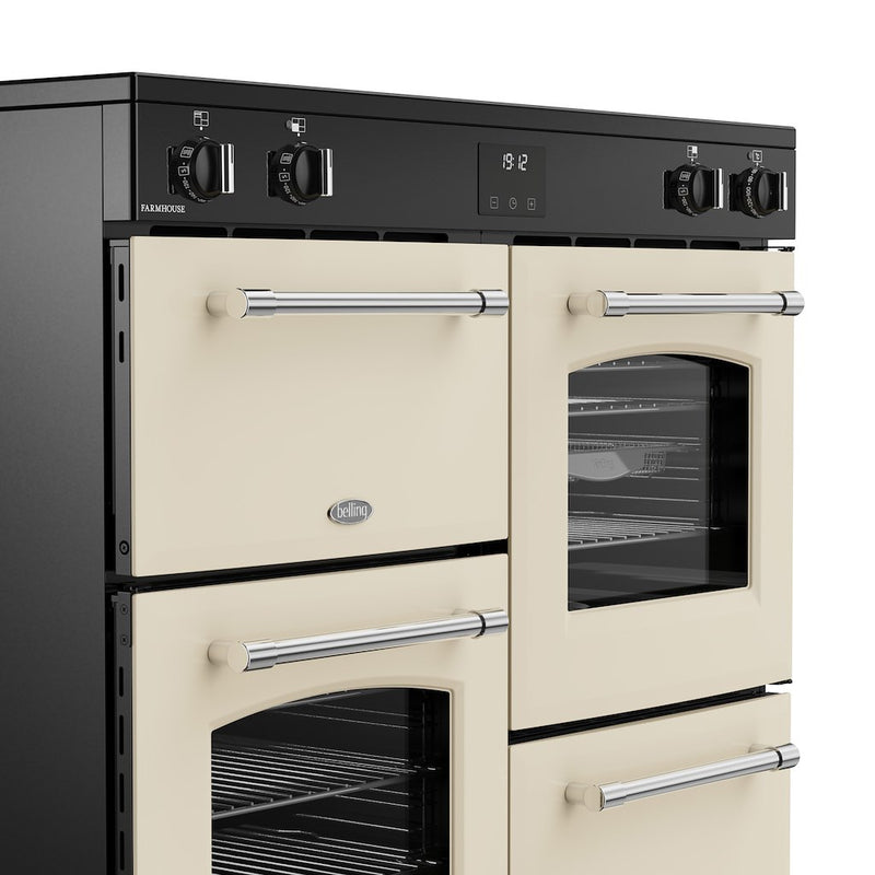 Belling RCA FARMHOUSE 100Ei 100cm Electric Induction Touch Range Cooker - Cream