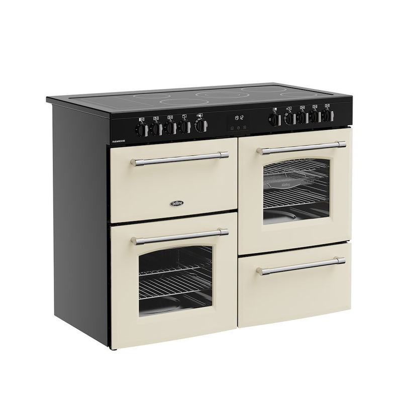Belling RCA FARMHOUSE 110E 110cm Electric Ceramic Range Cooker - Cream