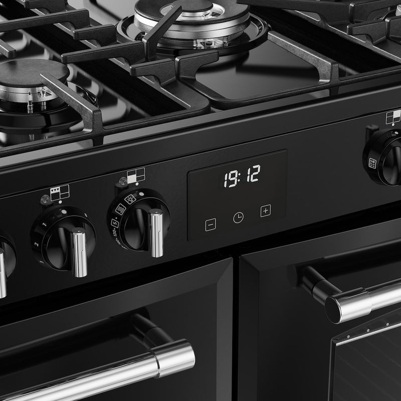 Belling RCA FARMHOUSE 110DF 110cm Dual Fuel Range Cooker - Black