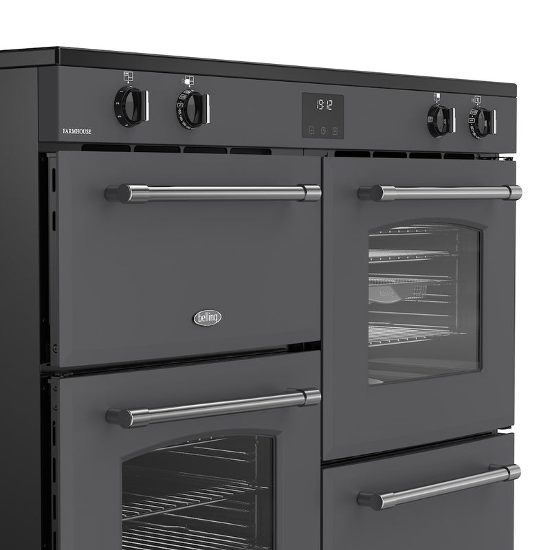 Belling RCA FARMHOUSE 110Ei 110cm Electric Induction Touch Range Cooker - Anthracite
