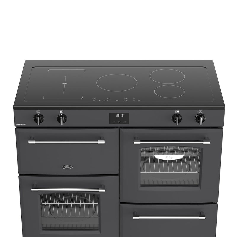 Belling RCA FARMHOUSE 110Ei 110cm Electric Induction Touch Range Cooker - Anthracite
