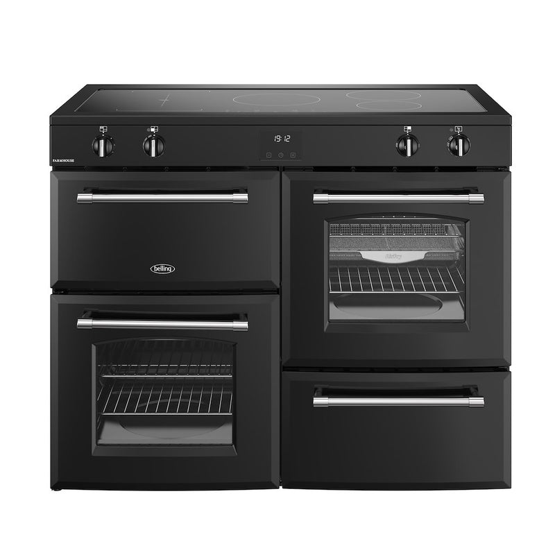 Belling RCA FARMHOUSE 110Ei 110cm Electric Induction Touch Range Cooker - Black