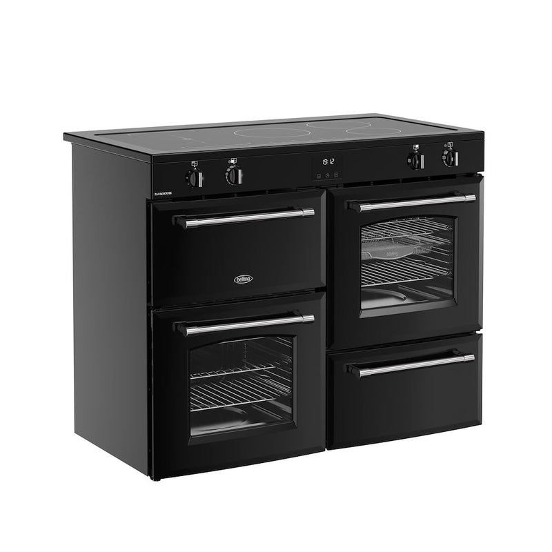Belling RCA FARMHOUSE 110Ei 110cm Electric Induction Touch Range Cooker - Black