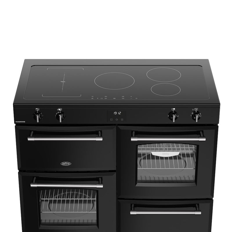 Belling RCA FARMHOUSE 110Ei 110cm Electric Induction Touch Range Cooker - Black