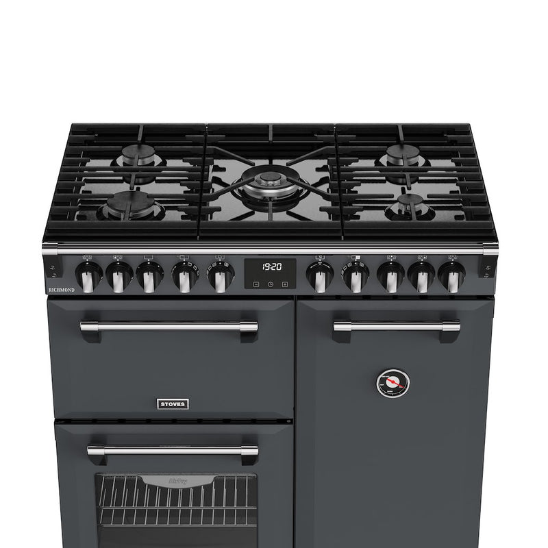 Stoves RCA RICH 90DF 90cm Richmond Dual Fuel Range Cooker - Anthracite