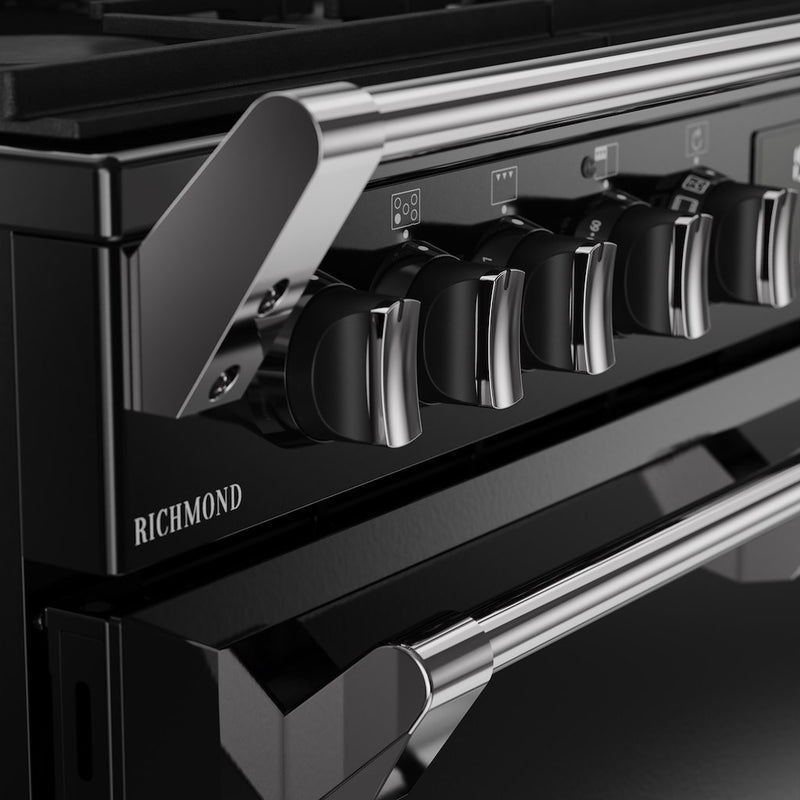 Stoves RCA RICH 90DF 90cm Richmond Dual Fuel Range Cooker - Black