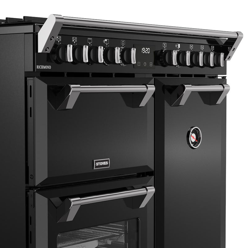 Stoves RCA RICH 90DF 90cm Richmond Dual Fuel Range Cooker - Black