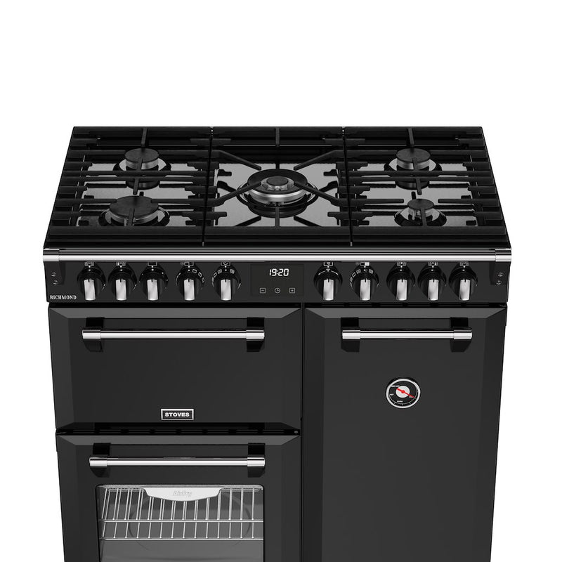 Stoves RCA RICH 90DF 90cm Richmond Dual Fuel Range Cooker - Black