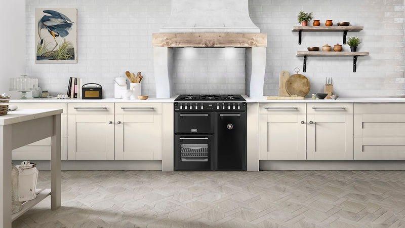 Stoves RCA RICH 90DF 90cm Richmond Dual Fuel Range Cooker - Black