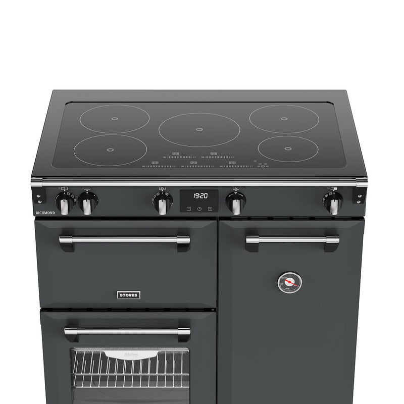 Stoves RCA RICH 90Ei TCH 90cm Richmond Electric Induction Touch Range Cooker - Anthracite