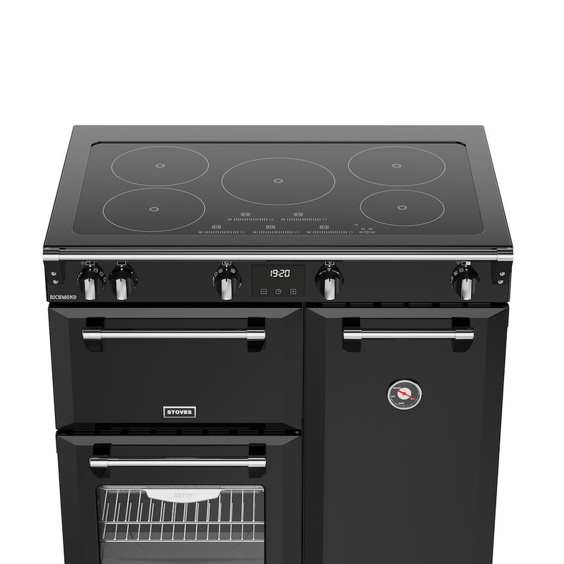 Stoves RCA RICH 90Ei TCH 90cm Richmond Electric Induction Touch Range Cooker - Black