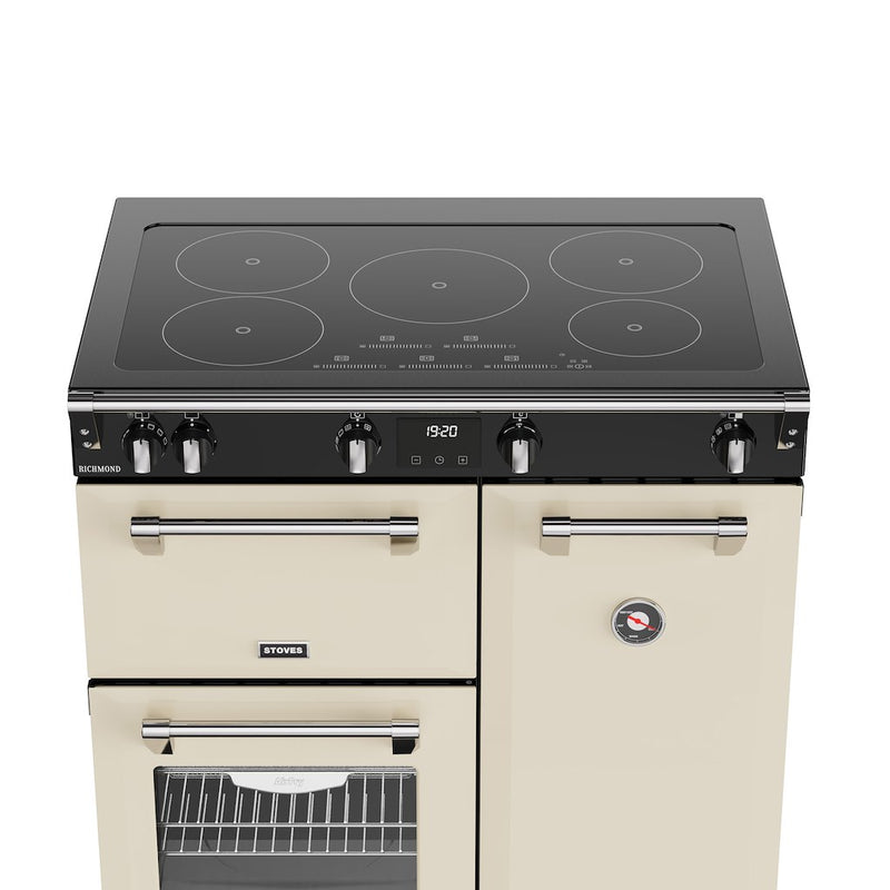 Stoves RCA RICH 90Ei TCH 90cm Richmond Electric Induction Touch Range Cooker - Cream