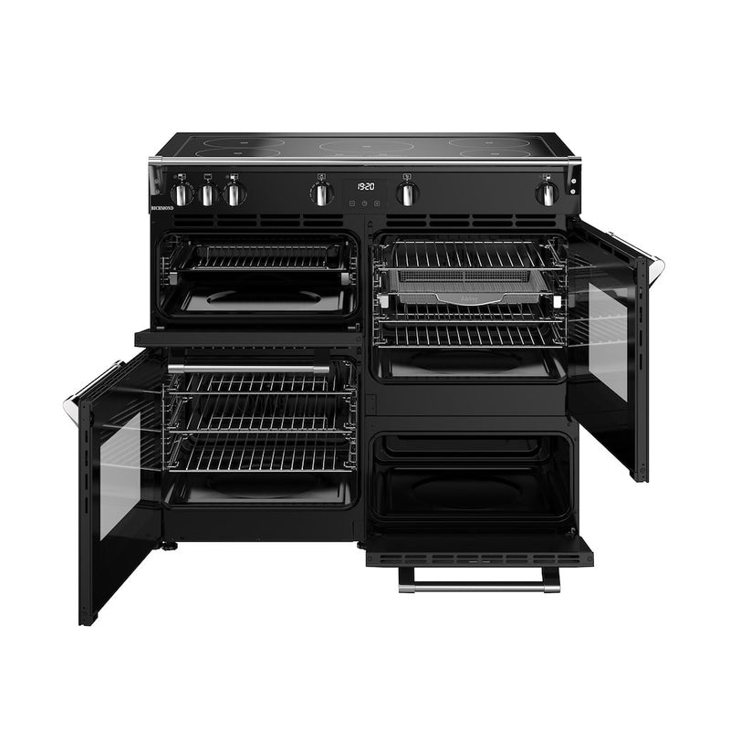Stoves RCA RICH 100Ei TCH 100cm Richmond Electric Induction Touch Range Cooker - Black