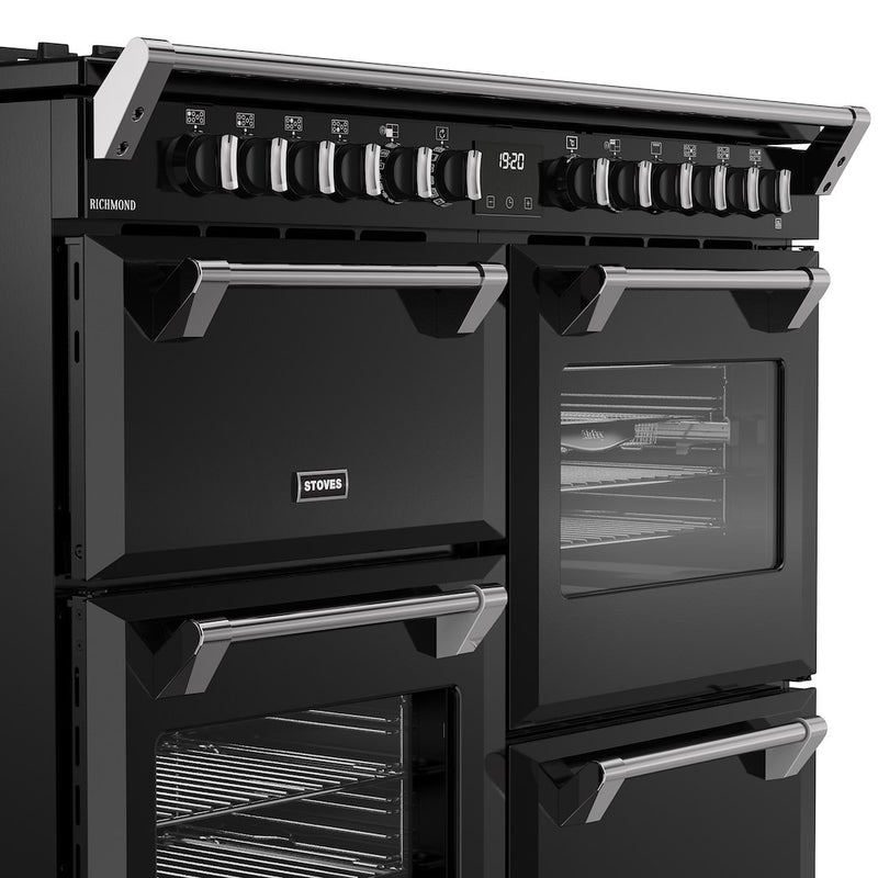 Stoves RCA RICH 110DF 110cm Richmond Dual Fuel Range Cooker - Black
