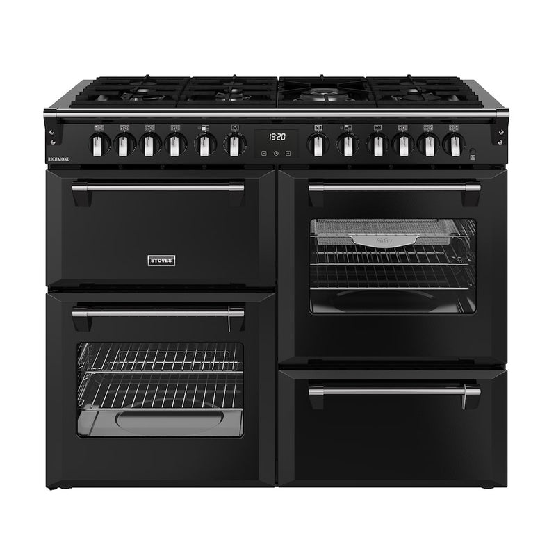 Stoves RCA RICH 110DF 110cm Richmond Dual Fuel Range Cooker - Black