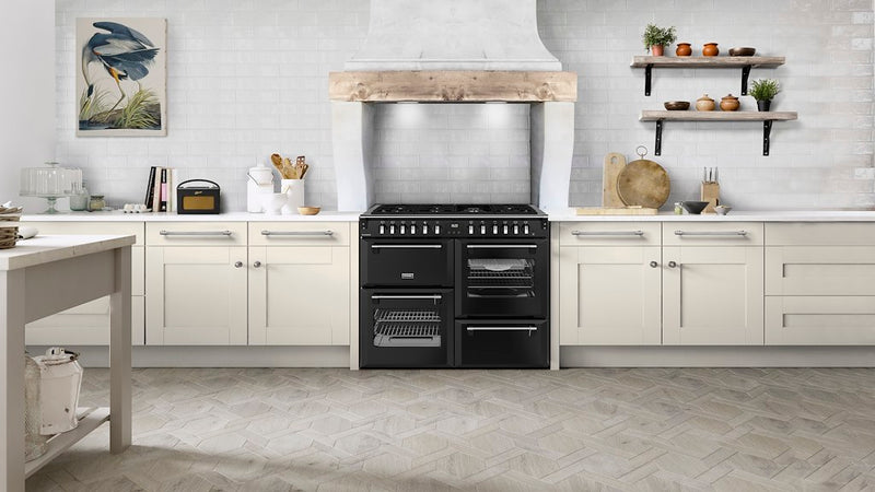 Stoves RCA RICH 110DF 110cm Richmond Dual Fuel Range Cooker - Black