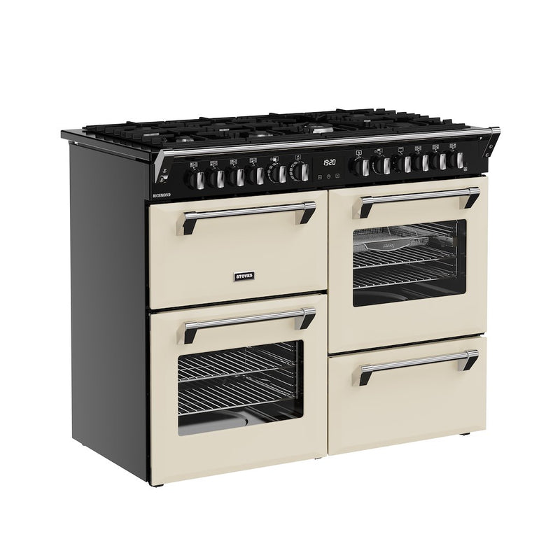 Stoves RCA RICH 110DF 110cm Richmond Dual Fuel Range Cooker - Cream