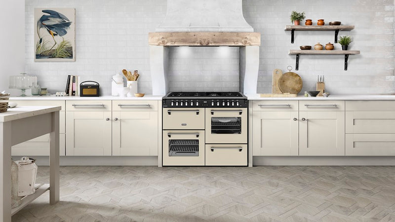 Stoves RCA RICH 110DF 110cm Richmond Dual Fuel Range Cooker - Cream