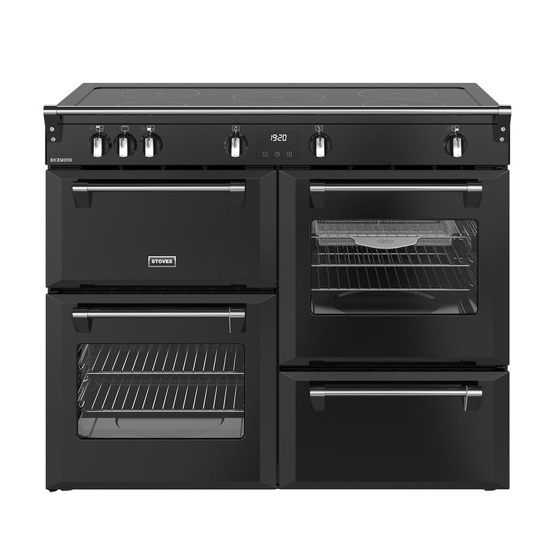 Stoves RCA RICH 110Ei TCH 110cm Richmond Electric Induction Touch Range Cooker - Black