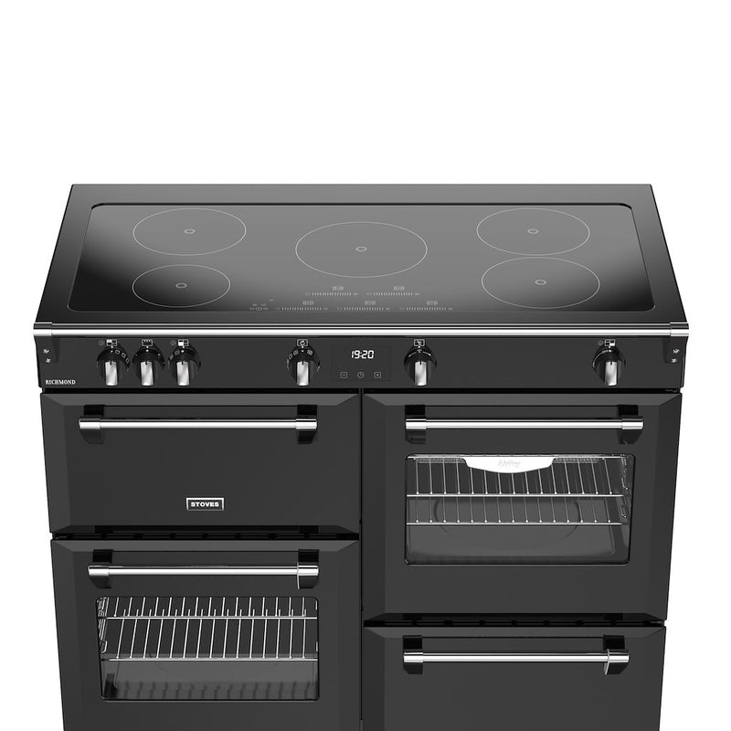 Stoves RCA RICH 110Ei TCH 110cm Richmond Electric Induction Touch Range Cooker - Black