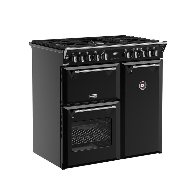 Stoves DX RCA RICH 90DF 90cm Richmond DX Dual Fuel Range Cooker - Black