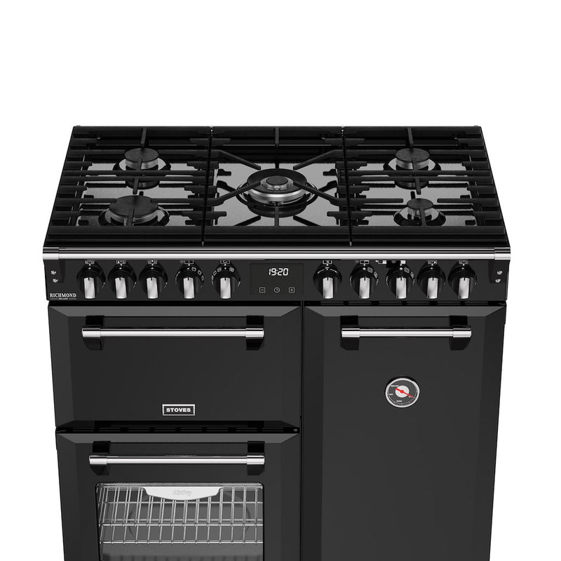 Stoves DX RCA RICH 90DF 90cm Richmond DX Dual Fuel Range Cooker - Black