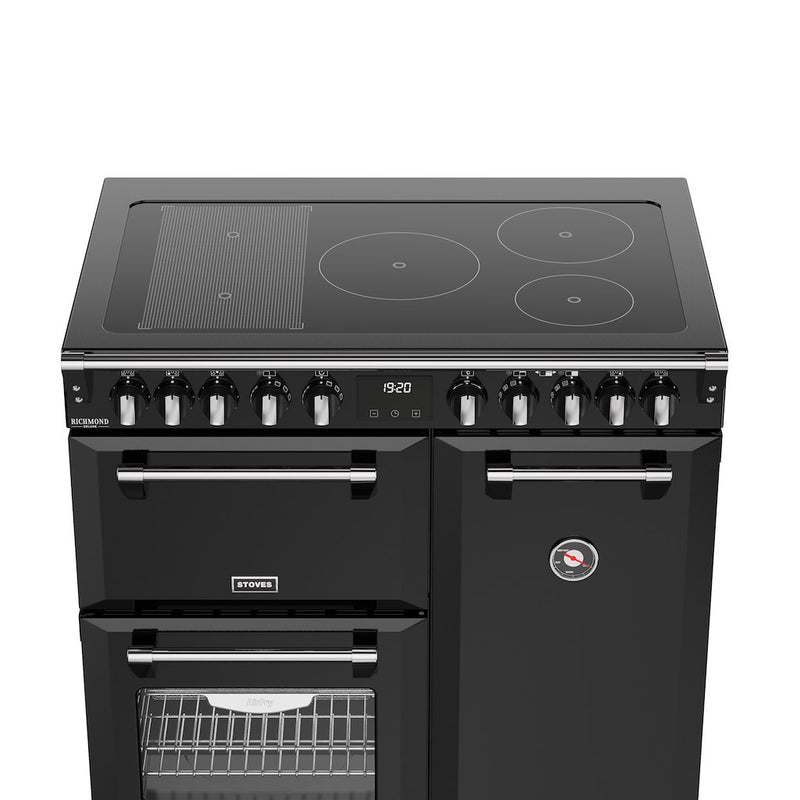 Stoves DX RCA RICH 90Ei RTY 90cm Richmond DX Electric Induction Rotary Range Cooker - Black