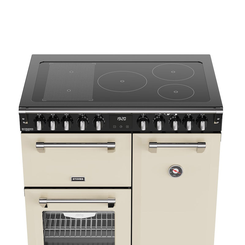 Stoves DX RCA RICH 90Ei RTY 90cm Richmond DX Electric Induction Rotary Range Cooker - Cream