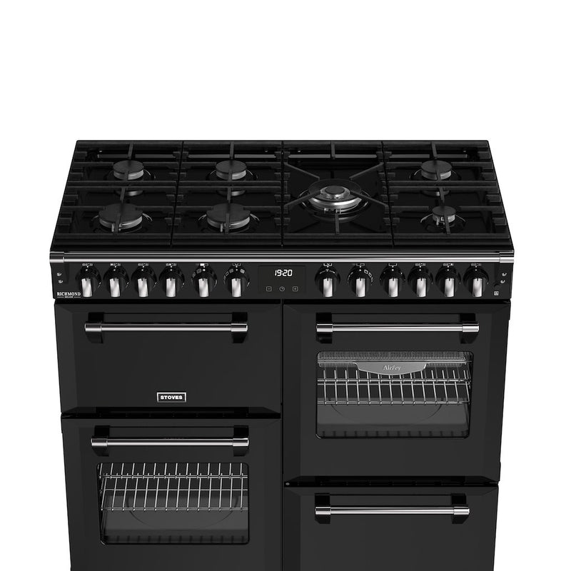 Stoves DX RCA RICH 100DF 100cm Richmond DX Dual Fuel Range Cooker - Black