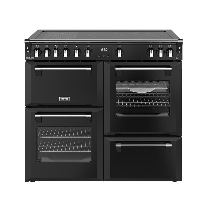 Stoves DX RCA RICH 100Ei RTY 100cm Richmond DX Electric Induction Rotary Range Cooker - Black