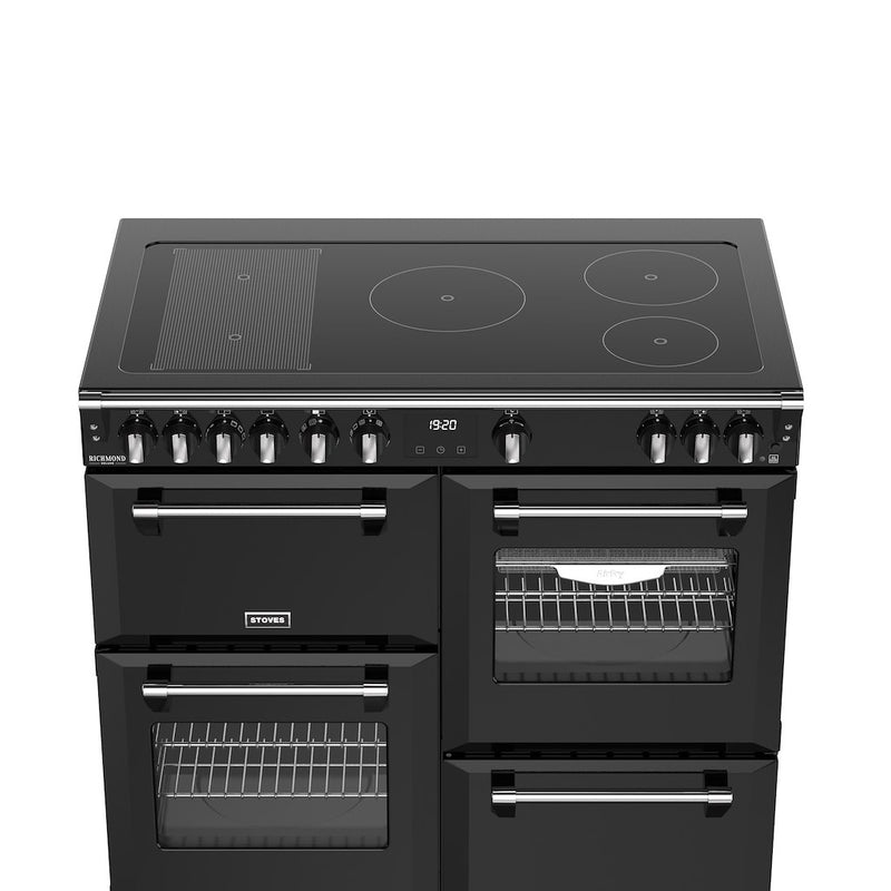 Stoves DX RCA RICH 100Ei RTY 100cm Richmond DX Electric Induction Rotary Range Cooker - Black