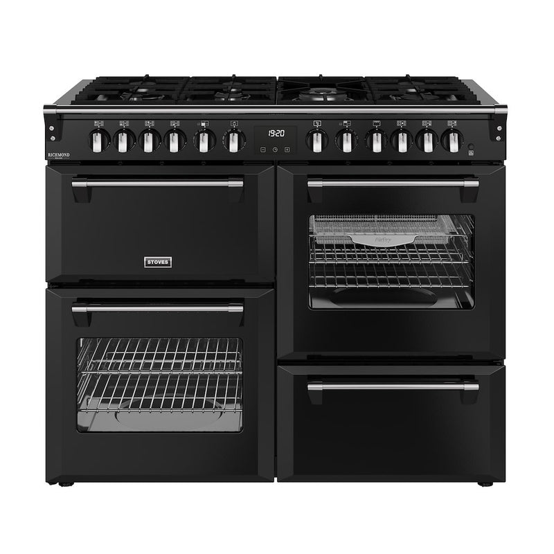 Stoves DX RCA RICH 110DF 110cm Richmond DX Dual Fuel Range Cooker - Black