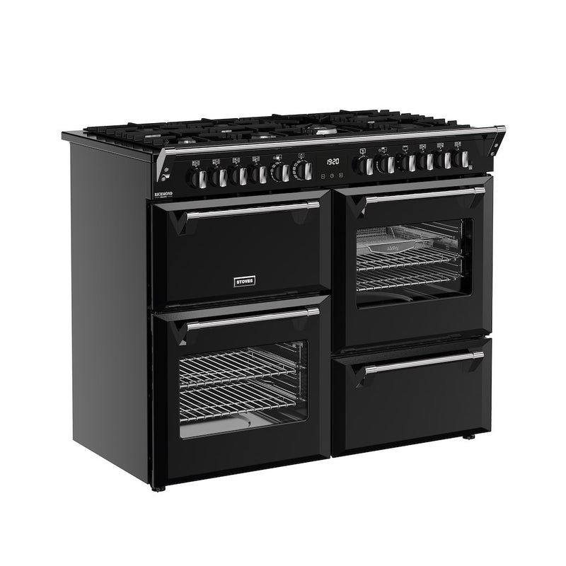 Stoves DX RCA RICH 110DF 110cm Richmond DX Dual Fuel Range Cooker - Black