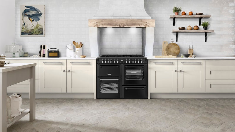 Stoves DX RCA RICH 110DF 110cm Richmond DX Dual Fuel Range Cooker - Black