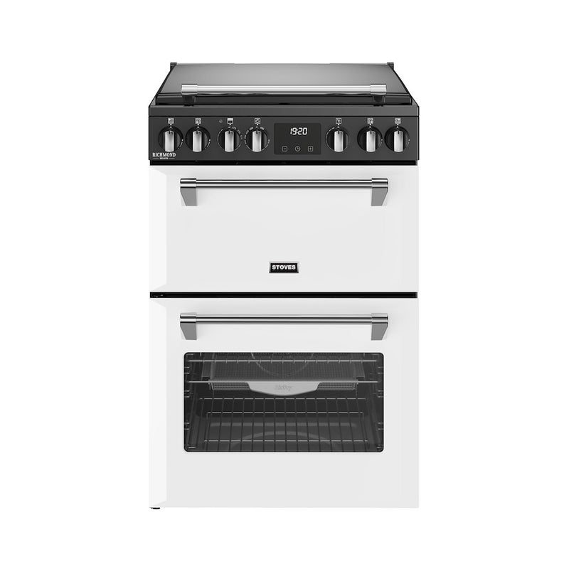 Stoves DX MRA RICH 60DF 60cm Dual Fuel Cooker with Double Oven - Ice White