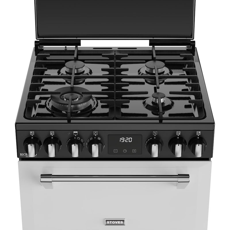 Stoves DX MRA RICH 60DF 60cm Dual Fuel Cooker with Double Oven - Ice White