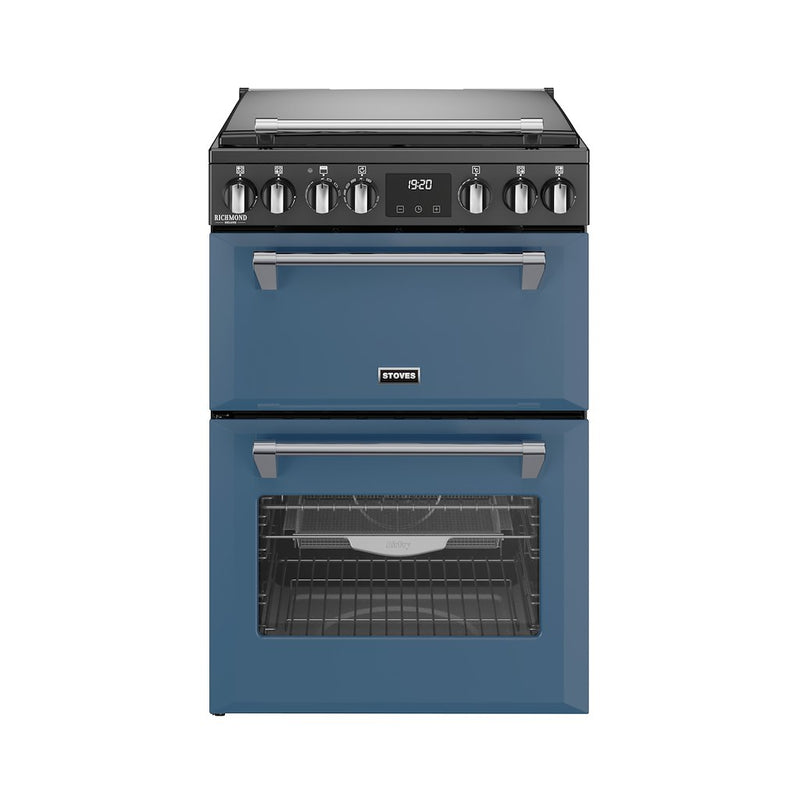 Stoves DX MRA RICH 60DF 60cm Dual Fuel Cooker with Double Oven - Twilight Blue