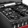 Stoves DX MRA RICH 60DF 60cm Dual Fuel Cooker with Double Oven - Garnet Red Thumbnail