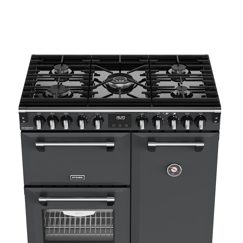 Stoves DX RCA RICH 90DF 90cm Richmond DX Dual Fuel Range Cooker - Anthracite Grey