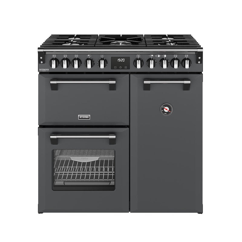 Stoves DX RCA RICH 90DF 90cm Richmond DX Dual Fuel Range Cooker - Anthracite Grey