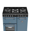 Stoves DX RCA RICH 90DF 90cm Richmond DX Dual Fuel Range Cooker - Twilight Blue Thumbnail