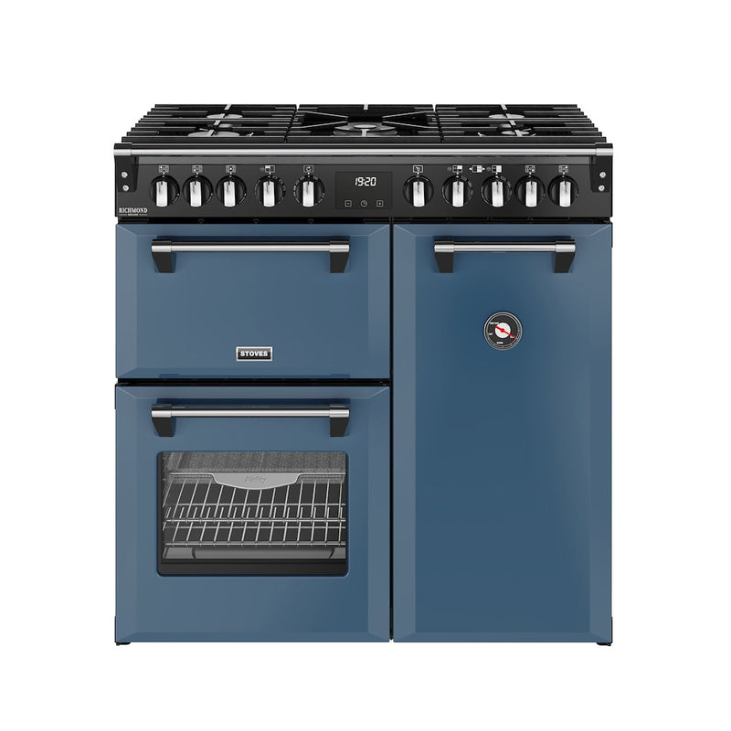 Stoves DX RCA RICH 90DF 90cm Richmond DX Dual Fuel Range Cooker - Twilight Blue
