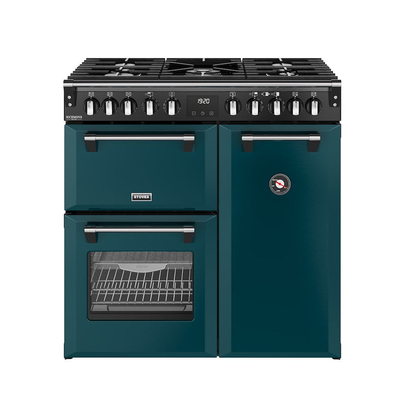 Stoves DX RCA RICH 90DF 90cm Richmond DX Dual Fuel Range Cooker - Deep Marine