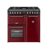 Stoves DX RCA RICH 90DF 90cm Richmond DX Dual Fuel Range Cooker - Garnet Red Thumbnail