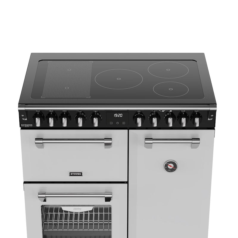 Stoves DX RCA RICH 90Ei RTY 90cm Richmond DX Electric Induction Rotary Range Cooker - Ice White