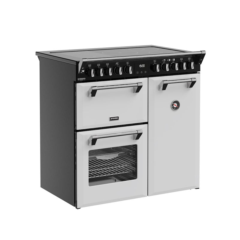 Stoves DX RCA RICH 90Ei RTY 90cm Richmond DX Electric Induction Rotary Range Cooker - Ice White