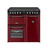 Stoves DX RCA RICH 90Ei RTY 90cm Richmond DX Electric Induction Rotary Range Cooker - Garnet Red Thumbnail