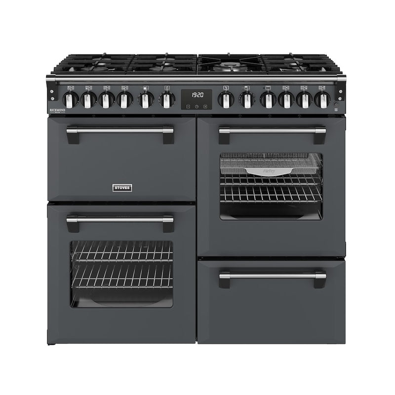 Stoves DX RCA RICH 100DF 100cm Richmond DX Dual Fuel Range Cooker - Anthracite Grey