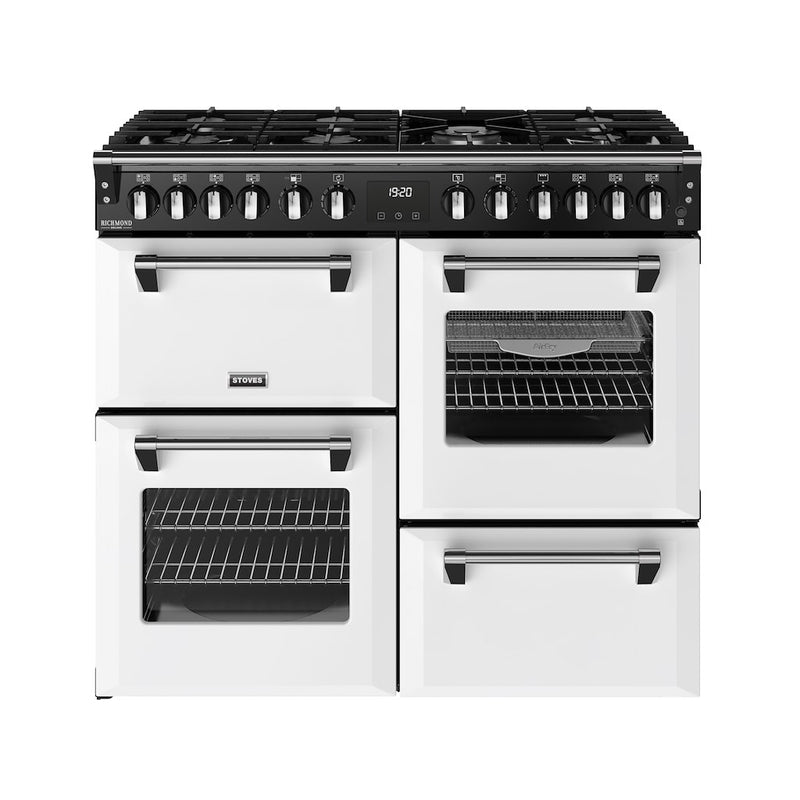 Stoves DX RCA RICH 100DF 100cm Richmond DX Dual Fuel Range Cooker - Ice White